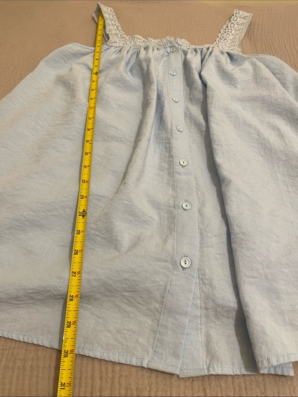 Darling Light Blue Two-Piece Sleep Set with Elastic Waist. Size S - Picture 7 of 12